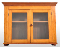 Antique 'Tiger' Maple Two Door Cabinet, Pennsylvania, circa 1840
