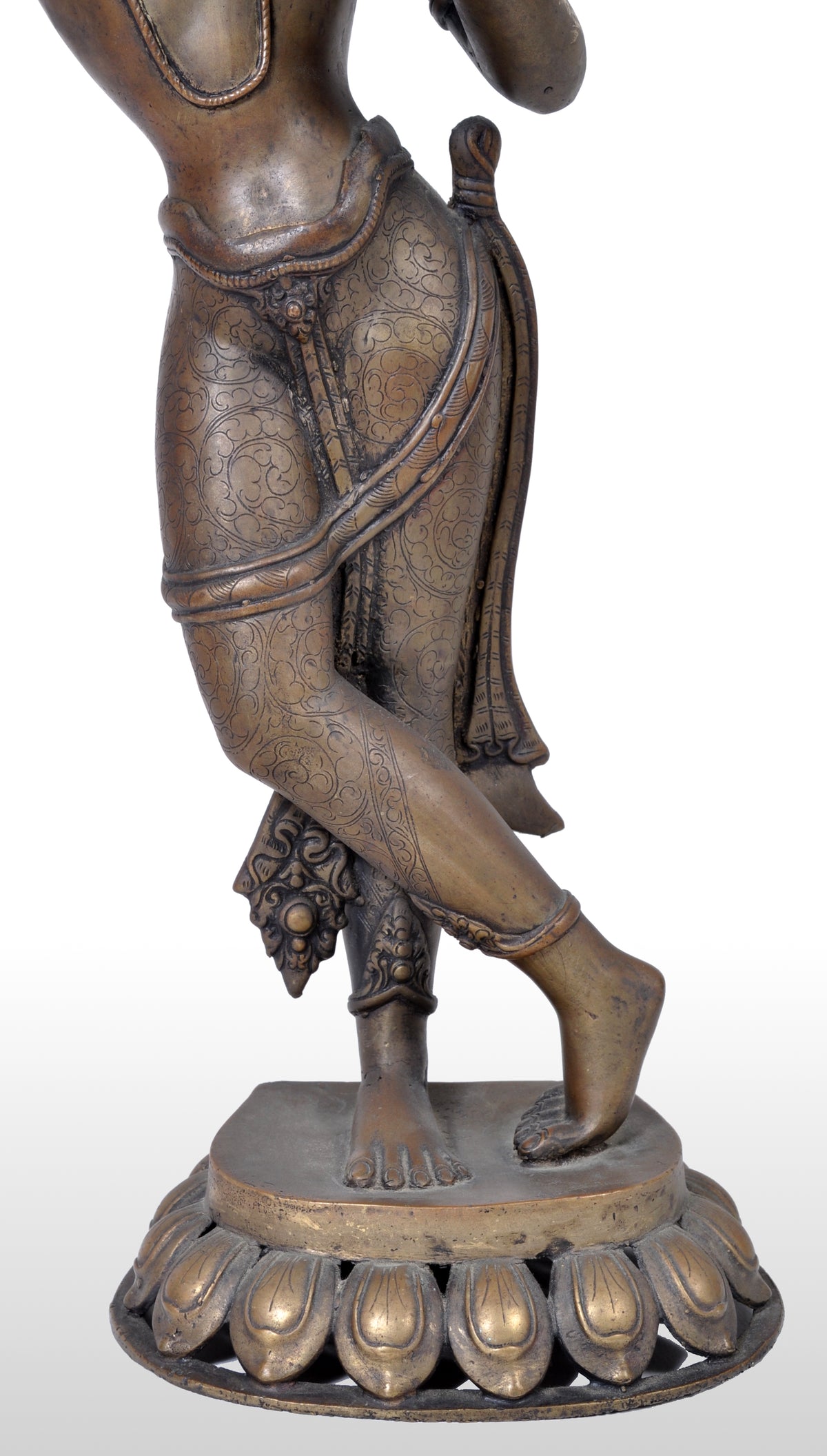 Antique Early 19th Century Indian Bronze Figure of Lakshmi, circa 1800