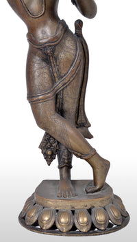 Antique Early 19th Century Indian Bronze Figure of Lakshmi, circa 1800