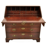 Antique American George III Mahogany Country Chippendale Bureau / Secretary Desk, circa 1760