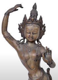 Antique Early 19th Century Indian Bronze Figure of Lakshmi, circa 1800