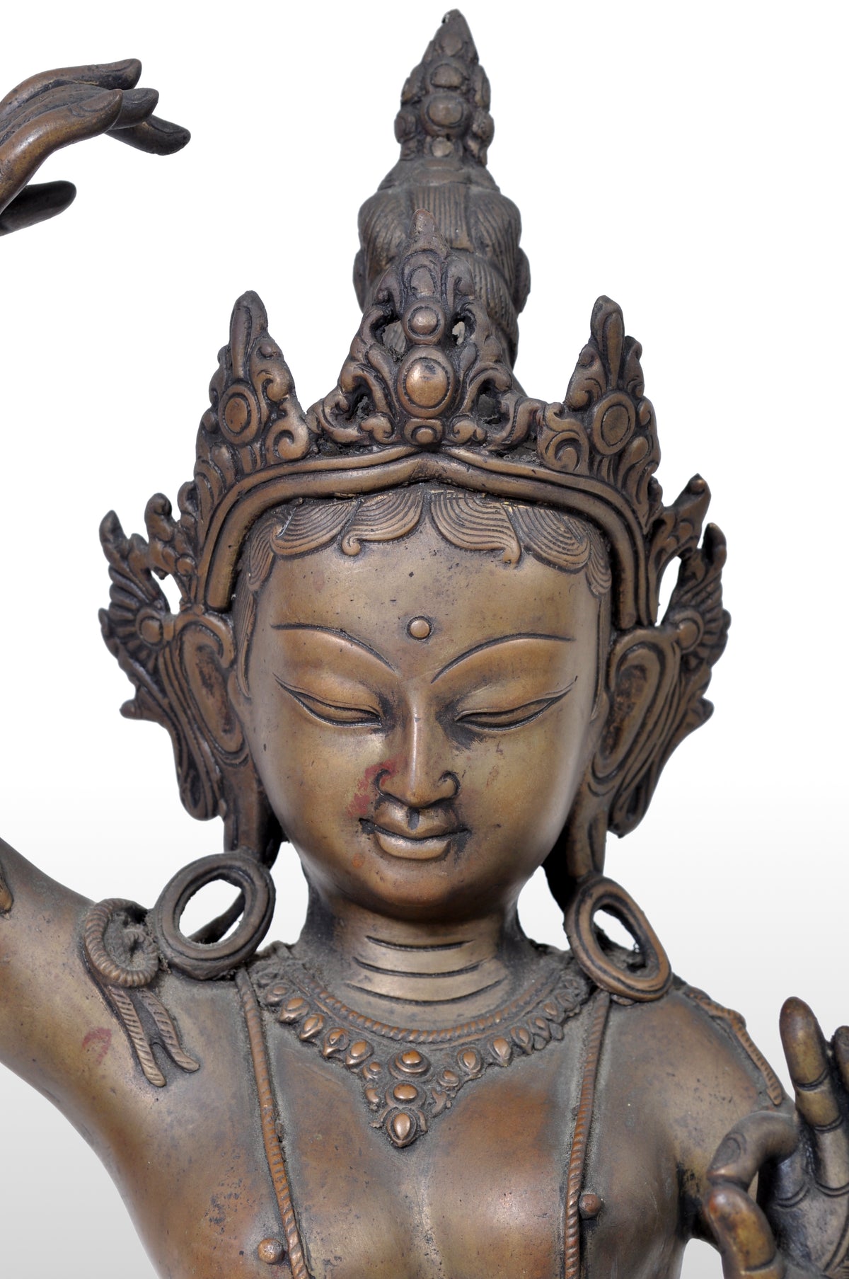 Antique Early 19th Century Indian Bronze Figure of Lakshmi, circa 1800