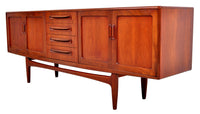 Mid-Century Modern Danish Style Teak Fresco Credenza by G Plan, 1960s