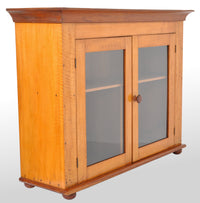 Antique 'Tiger' Maple Two Door Cabinet, Pennsylvania, circa 1840