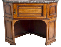 19th Century Pair of Oak Corner Washstands with Minton's Tiles by Maple of London , Circa 1875