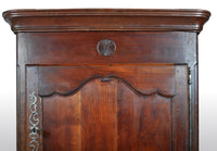Antique French Provincial Louis XV Fruitwood Bonnetiere / Armoire / Cabinet, circa 1770