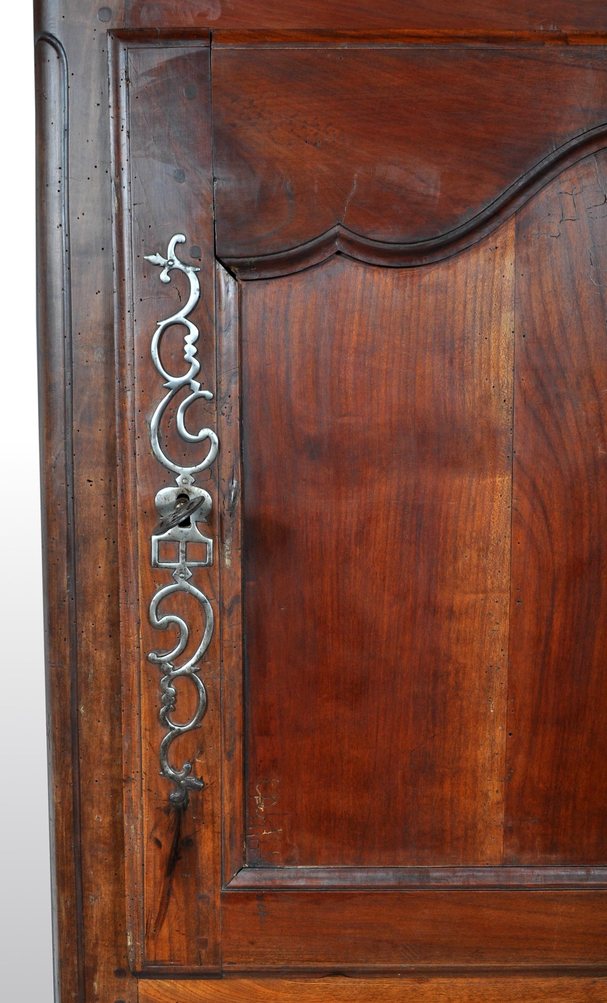 Antique French Provincial Louis XV Fruitwood Bonnetiere / Armoire / Cabinet, circa 1770