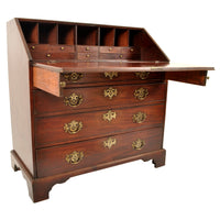 Antique American George III Mahogany Country Chippendale Bureau / Secretary Desk, circa 1760