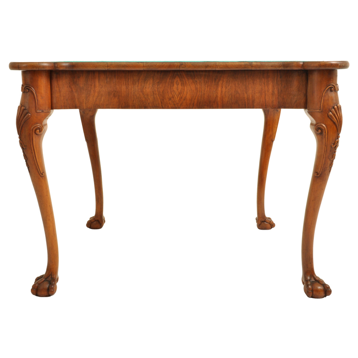 Antique 19th Century Georgian Chippendale Carved Walnut Card / Games Table, circa 1890