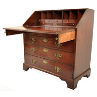 Antique American George III Mahogany Country Chippendale Bureau / Secretary Desk, circa 1760