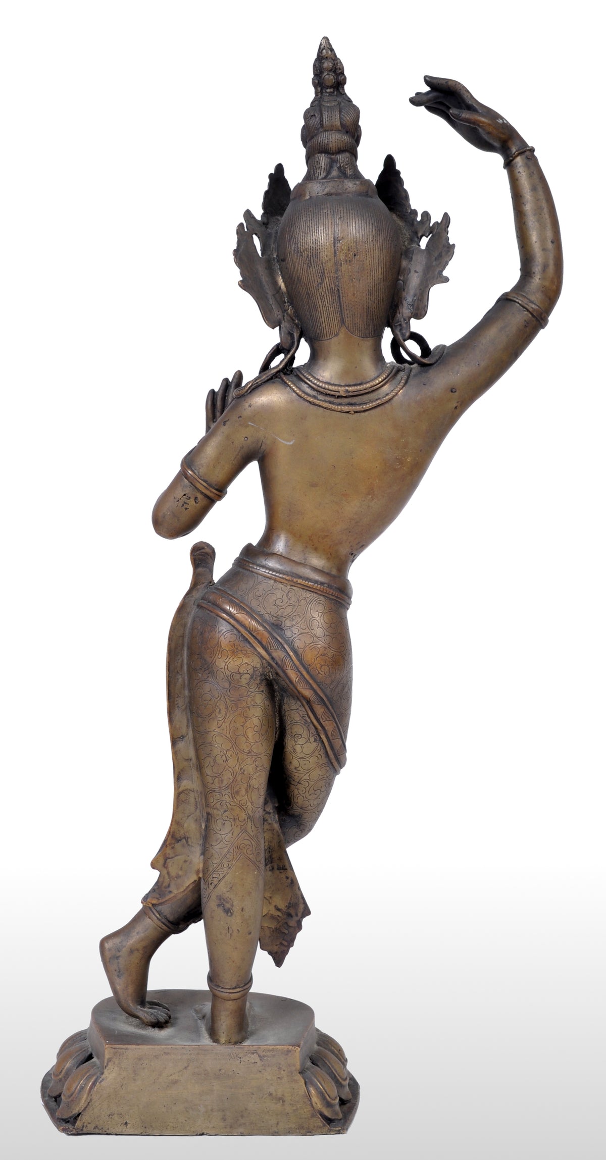 Antique Early 19th Century Indian Bronze Figure of Lakshmi, circa 1800