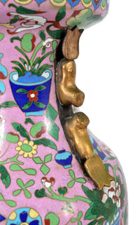 Large Antique Chinese 'Hundred Treasures' Cloisonne Vase, Republic Period, circa 1920