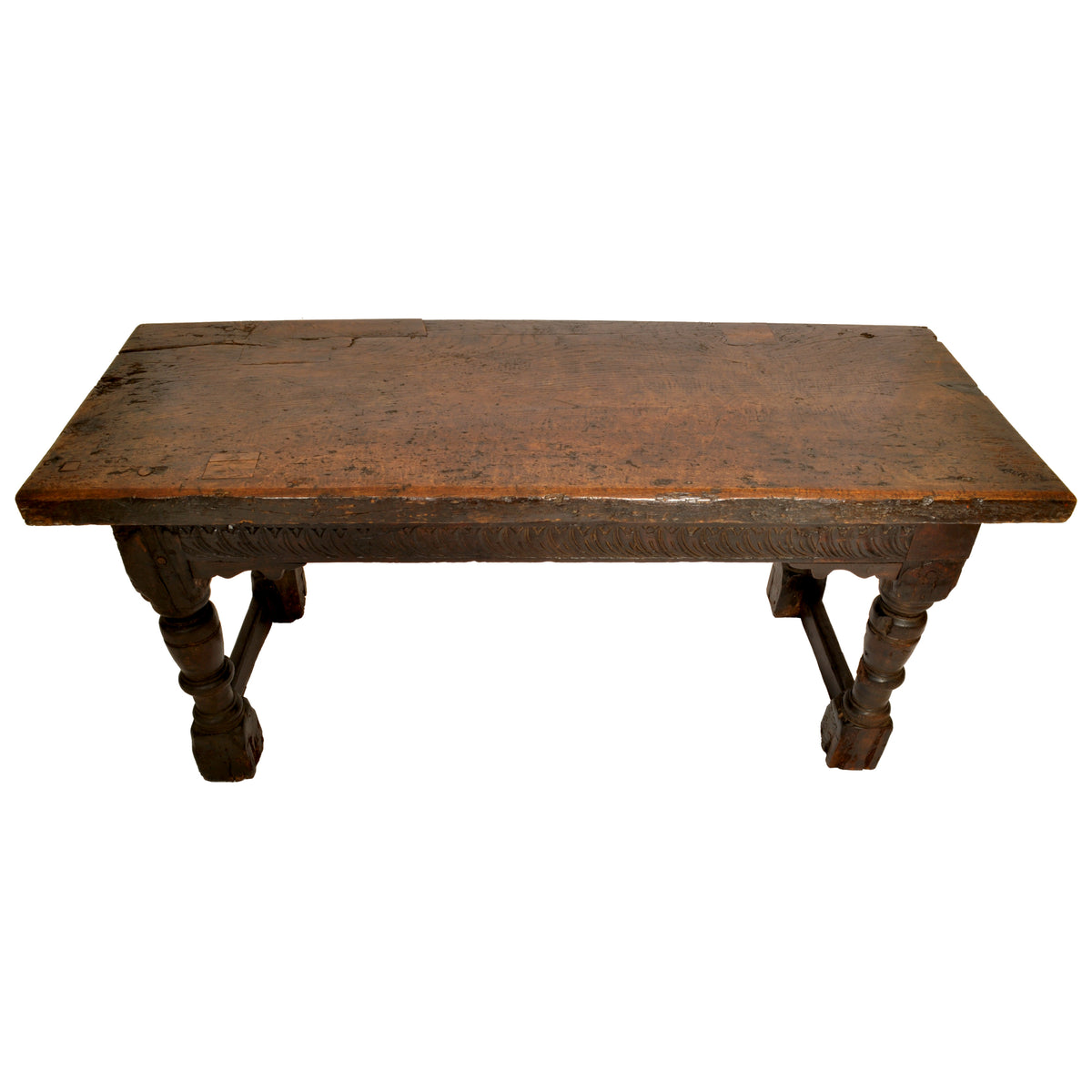 Antique 16th Century Elizabethan Tudor Carved Oak Dining / Refectory Table, circa 1550
