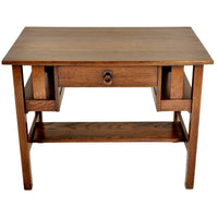 Antique Stickley Brothers Mission Oak Writing Desk / Library Table, circa 1905