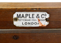19th Century Pair of Oak Corner Washstands with Minton's Tiles by Maple of London , Circa 1875