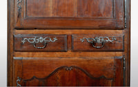 Antique French Provincial Louis XV Fruitwood Bonnetiere / Armoire / Cabinet, circa 1770