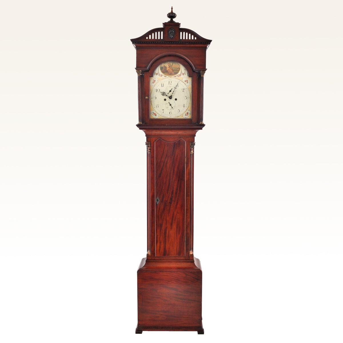 Antique English George III Mahogany 8-Day Longcase/Grandfather Clock by Clement Gowland of Sunderland, Circa 1790