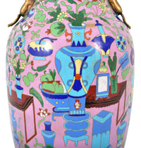 Large Antique Chinese 'Hundred Treasures' Cloisonne Vase, Republic Period, circa 1920