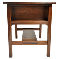 Antique Stickley Brothers Mission Oak Writing Desk / Library Table, circa 1905
