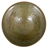 Antique Chinese Northern Song Dynasty (960-1269) Green Celadon Yaozhou Bowl