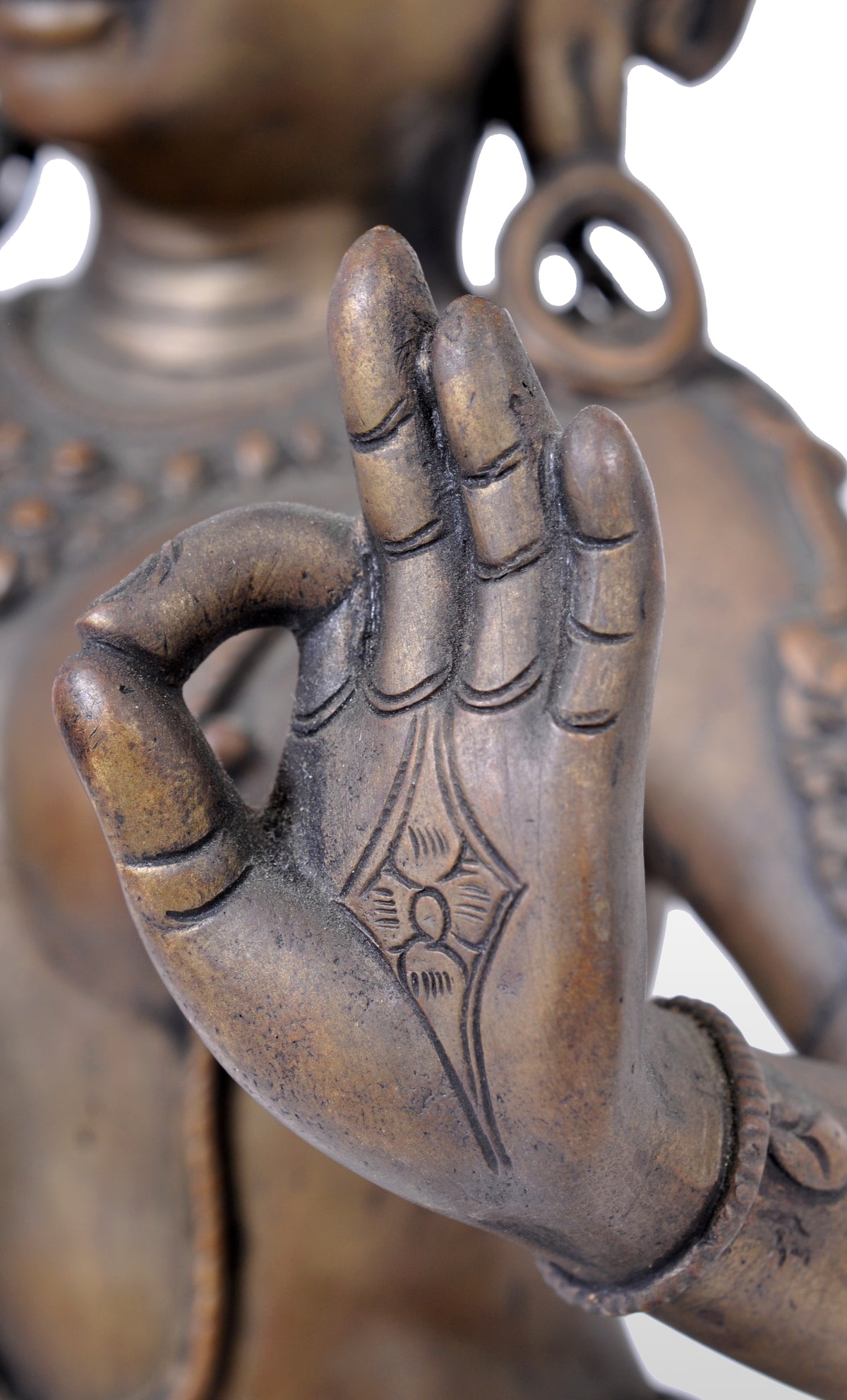 Antique Early 19th Century Indian Bronze Figure of Lakshmi, circa 1800