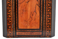 Antique American Aesthetic Movement Painted Corner Cabinet, signed, circa 1875