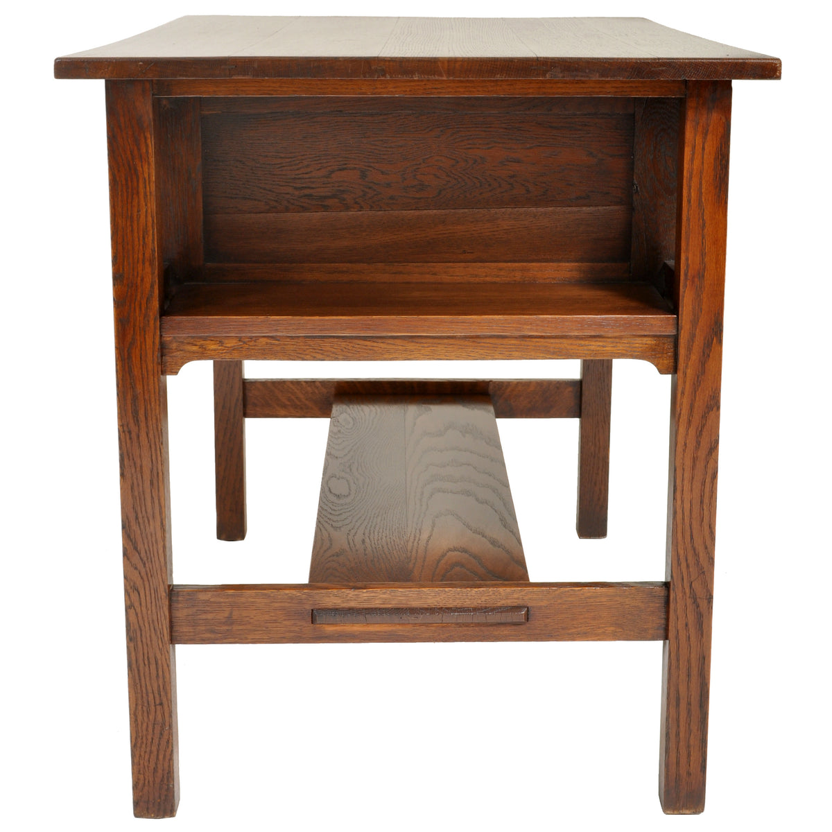 Antique Stickley Brothers Mission Oak Writing Desk / Library Table, circa 1905