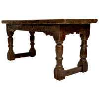 Antique 16th Century Elizabethan Tudor Carved Oak Dining / Refectory Table, circa 1550