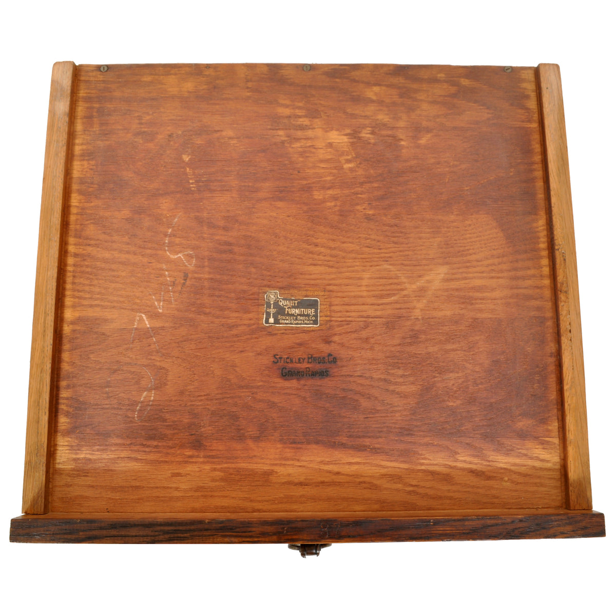Antique Stickley Brothers Mission Oak Writing Desk / Library Table, circa 1905