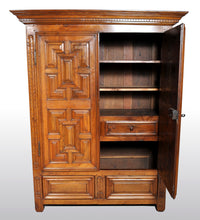 Antique French Provincial Walnut Armoire / Cabinet, circa 1750