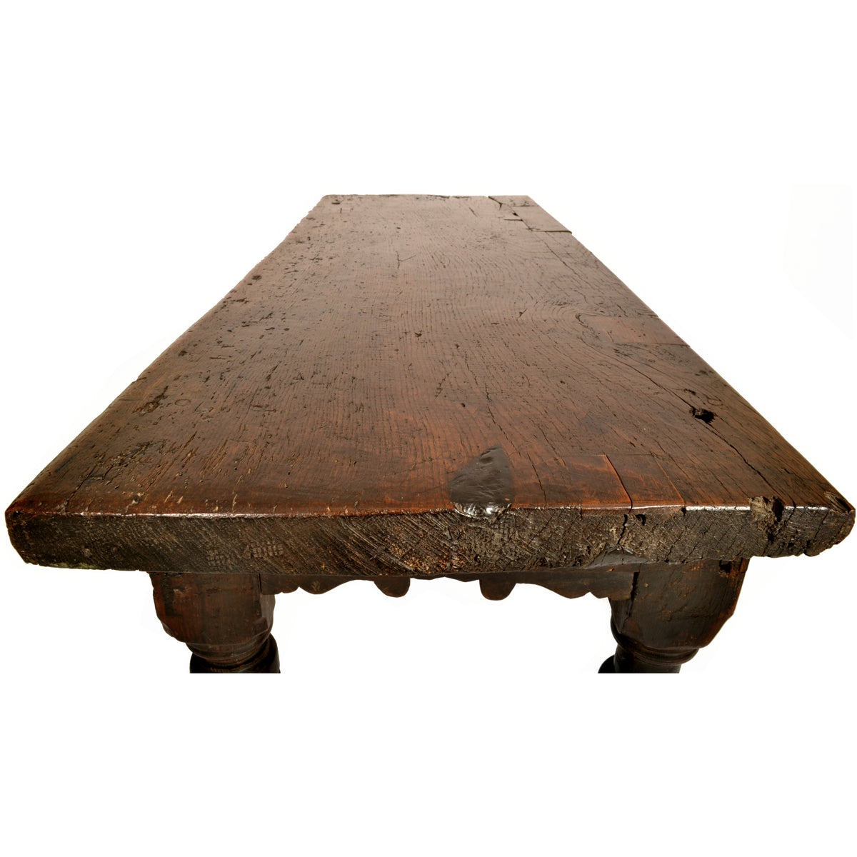 Antique 16th Century Elizabethan Tudor Carved Oak Dining / Refectory Table, circa 1550