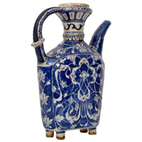 Antique Ottoman Islamic Blue & White Iznik Pottery Water Jug / Ewer, Turkey, circa 1650