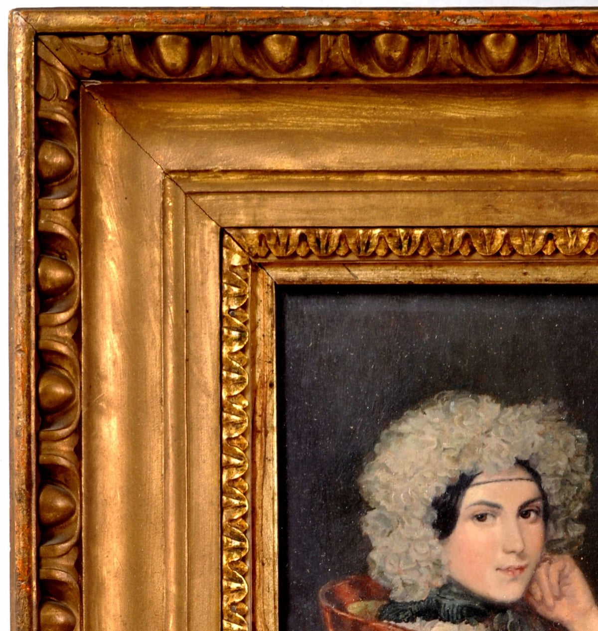Oil on Panel, "Portrait of Nina Eberlin" a Well Known Socialite of the 19th Century, From the Nina Pauly Estate, Circa 1880