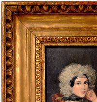 Oil on Panel, "Portrait of Nina Eberlin" a Well Known Socialite of the 19th Century, From the Nina Pauly Estate, Circa 1880