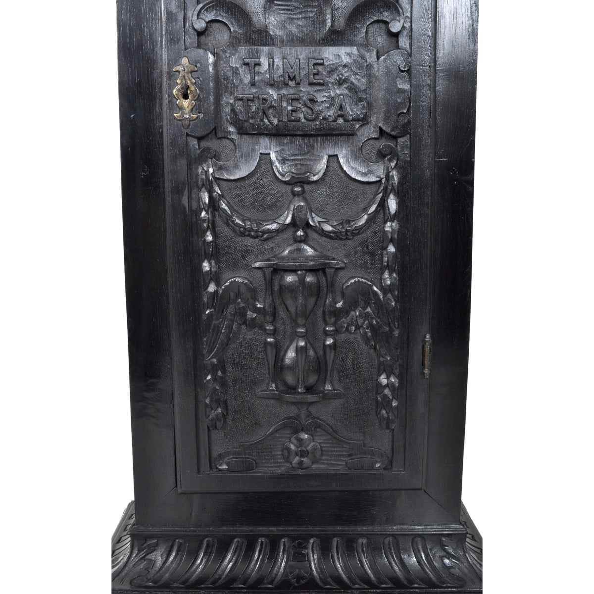 Antique Georgian Scottish Oak Longcase 8-Day Clock by John Steil of Edinburgh, circa 1745