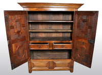 Antique French Provincial Walnut Armoire / Cabinet, circa 1750