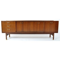 Mid-Century Modern Danish Style Credenza in Walnut by G Plan, 1960s