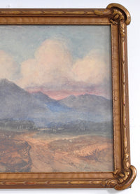 Antique Scottish Impressionist Watercolor Landscape Painting of Dunbartonshire by Alexander Kellock Brown (Scotland, 1849-1922), 1881