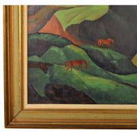 Oil on Canvas California Impressionist WPA Horatio Nelson Poole 1930 Mendocino