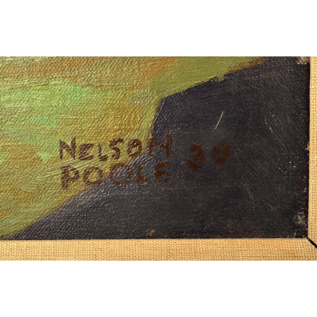 Oil on Canvas California Impressionist WPA Horatio Nelson Poole 1930 Mendocino
