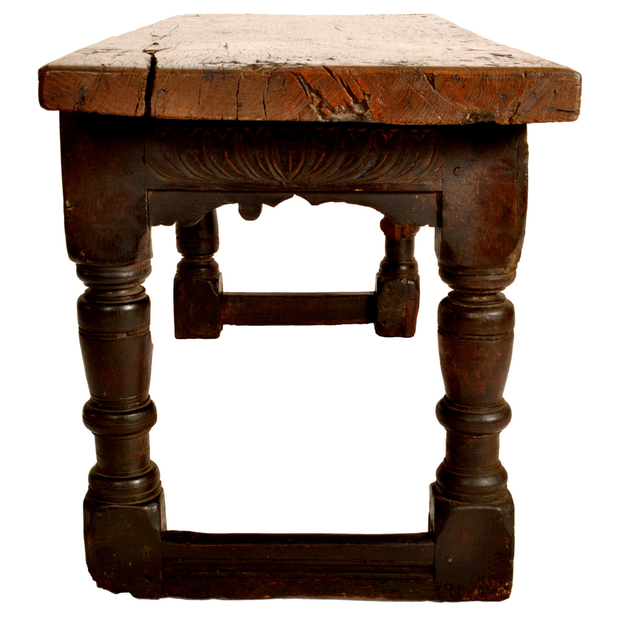 Antique 16th Century Elizabethan Tudor Carved Oak Dining / Refectory Table, circa 1550