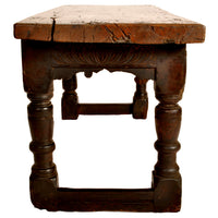 Antique 16th Century Elizabethan Tudor Carved Oak Dining / Refectory Table, circa 1550