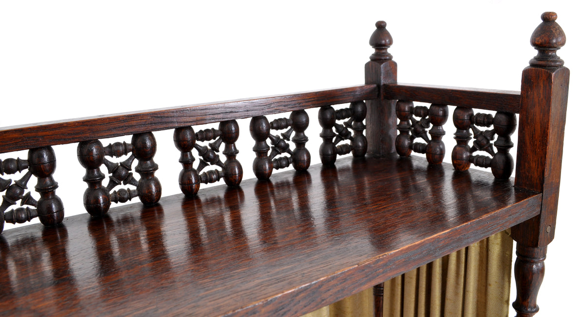 Liberty & Co Arts & Crafts Anglo Moorish Medina Oak Bureau / Desk, L F Wyburd, circa 1900