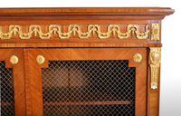 Antique French Louis XV Walnut Inlay Parquetry Ormolu Bibliotheque / Bookcase, circa 1890