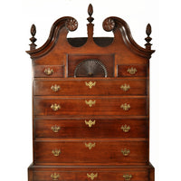 Antique 18th Century American Mahogany Highboy / Chest on Stand, Massachusetts, circa 1760
