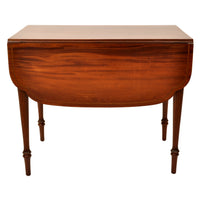 Antique American Federal Sheraton Inlaid Mahogany Pembroke Table, New York, circa 1790