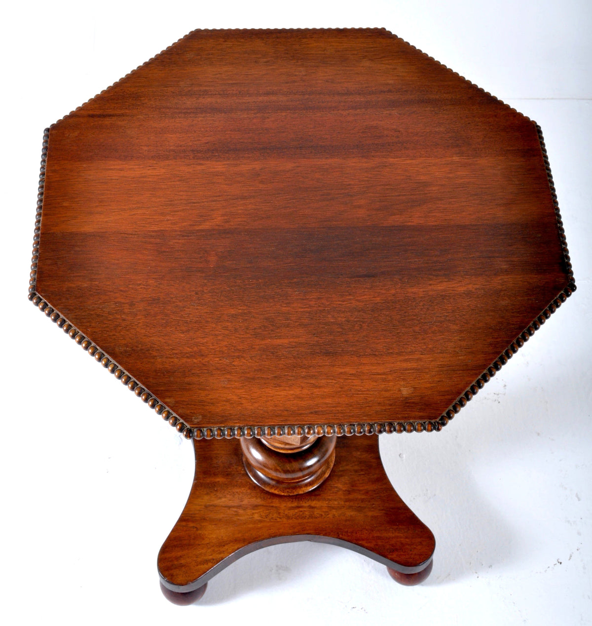 Antique William IV Rosewood and Walnut Pedestal Wine Table, Circa 1835
