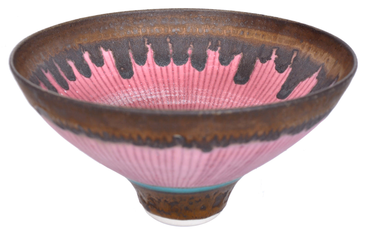 Important Dame Lucie Rie Footed Porcelain Bowl, circa 1978