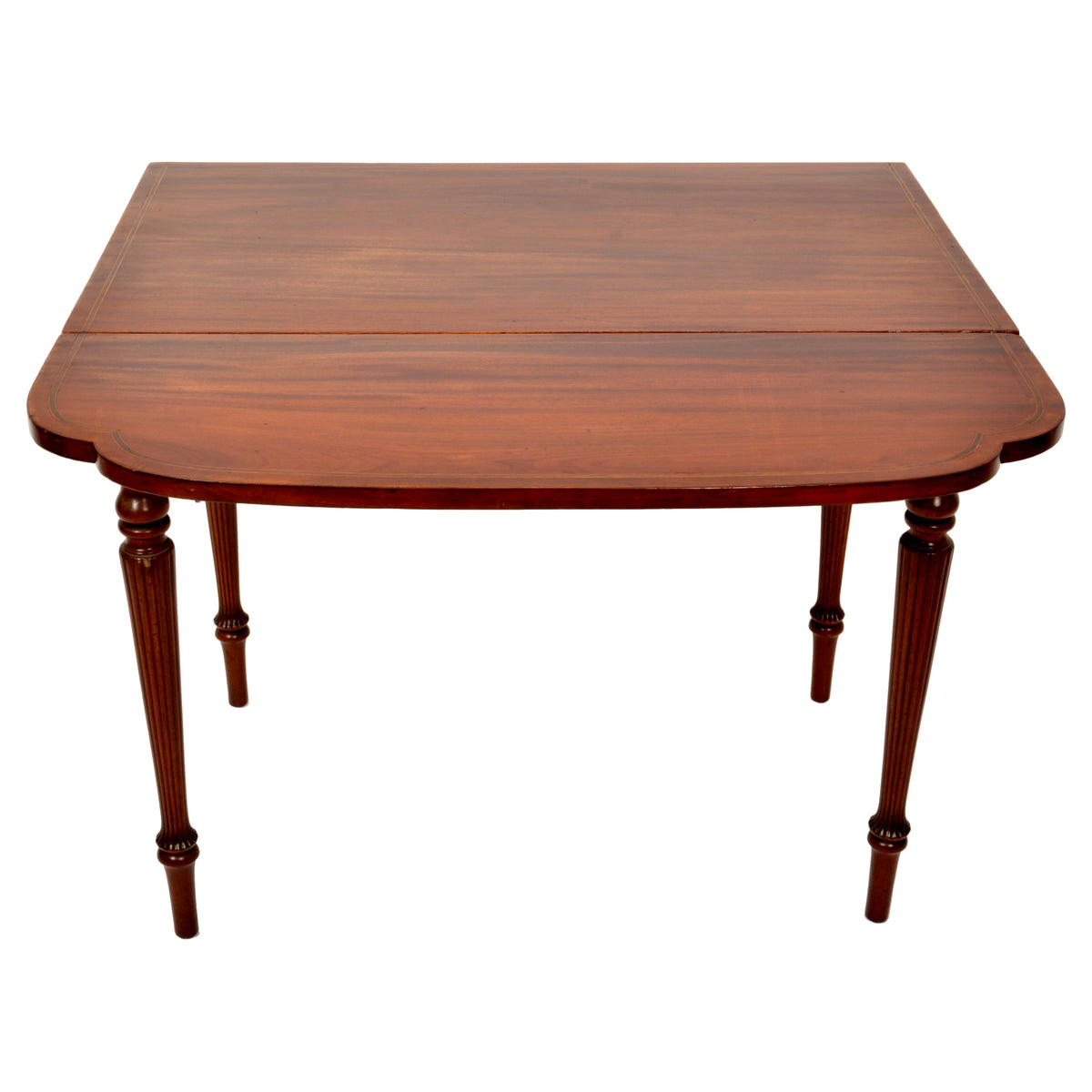 Antique American Federal Sheraton Inlaid Mahogany Pembroke Table, New York, circa 1790