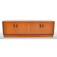 Mid-Century Modern Danish Style Teak "Fresco" Console / Credenza / Media Cabinet by G Plan, 1960s